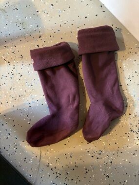Hunter Men's Boot Socks in Deep Burgundy
